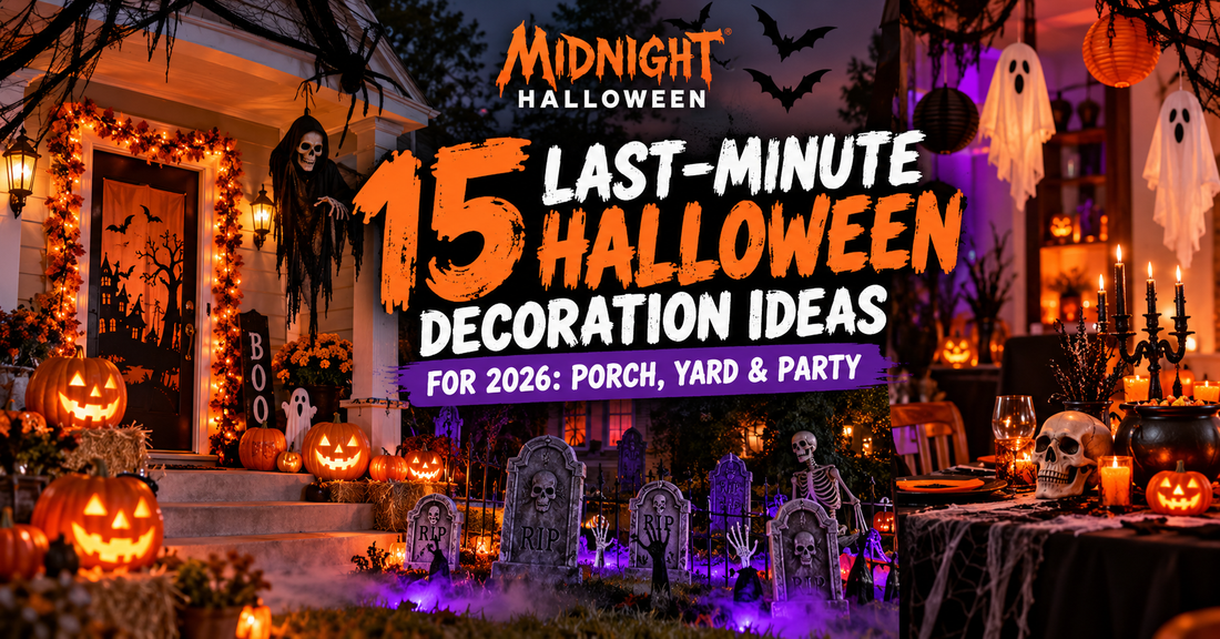 15 Last-Minute Halloween Decoration Ideas for 2026: Porch, Yard and Party