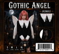 Women's Gothic Angel Costume at Midnight Halloween