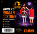 Women's Roman Costume at Midnight Halloween