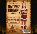 Girls' Native Indian Costume at Midnight Halloween