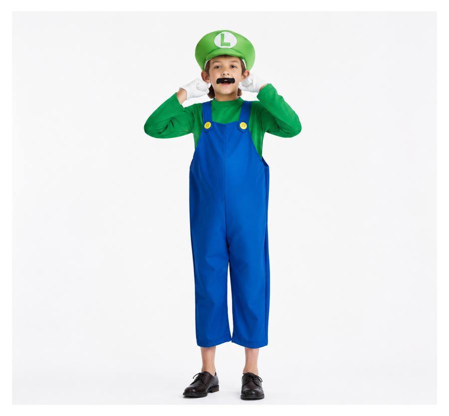 Kids Green Plumber Costume
