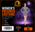 Women's Prisoner Costume at Midnight Halloween