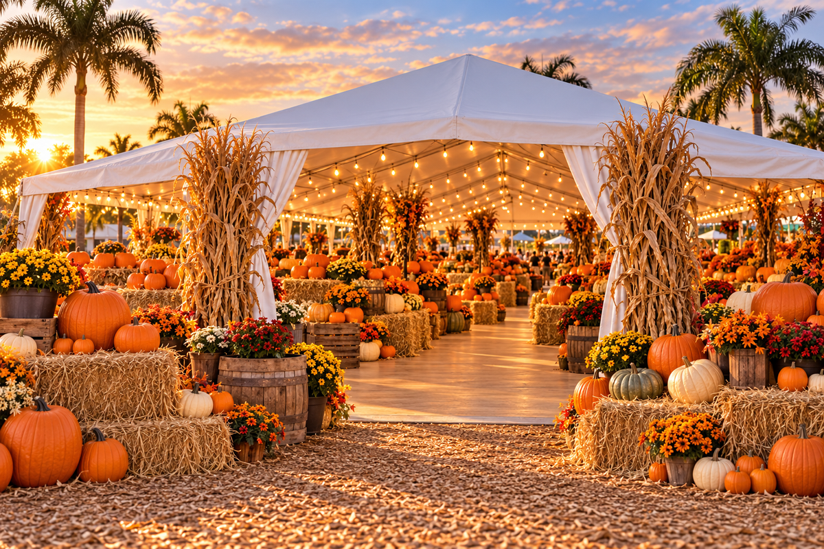 Midnight Halloween pumpkin patch