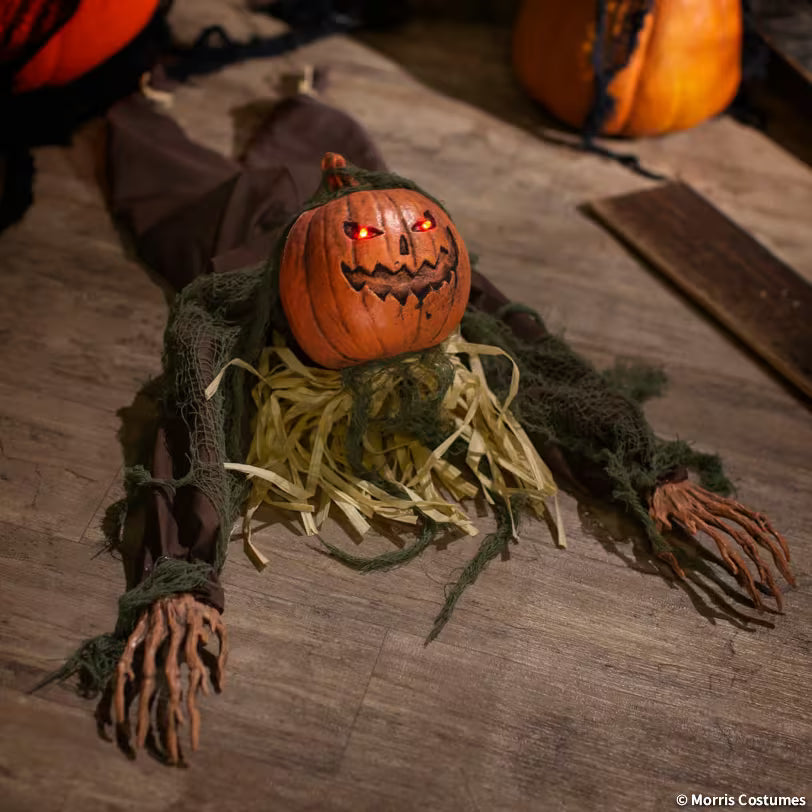 Animated Crawling Pumpkin Head Man – image 2