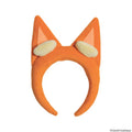 Bingo orange plush ears headband for kids, front view