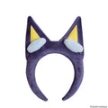 Bluey blue plush ears headband for kids, front view