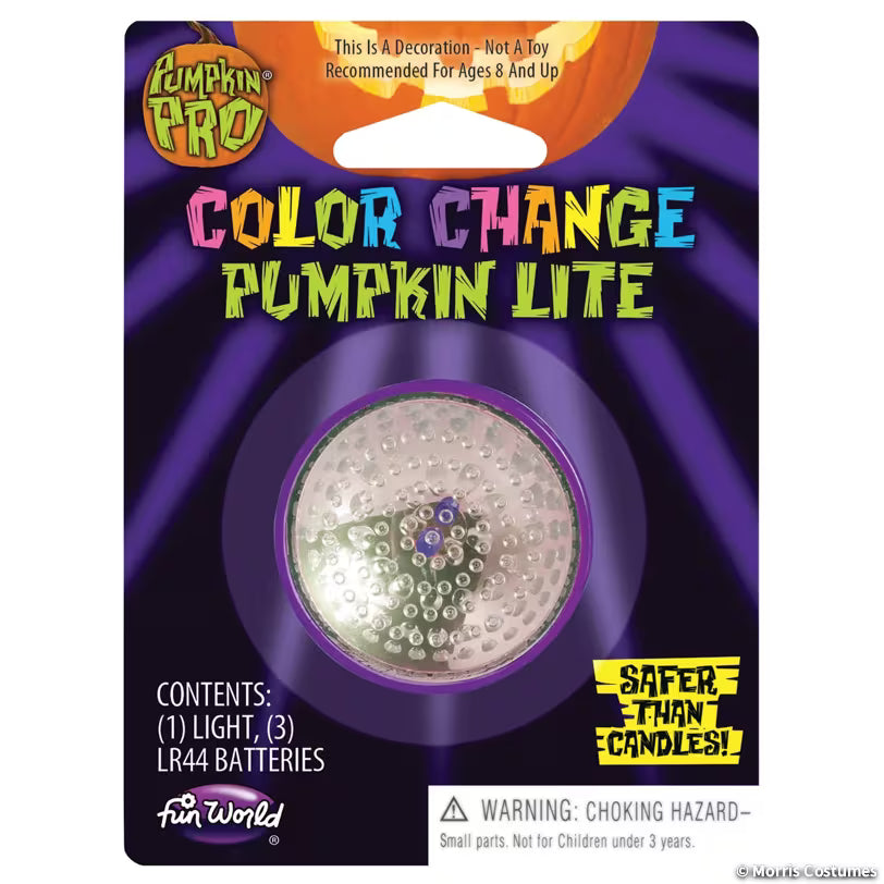 Pumpkin Pro color-changing pumpkin light in retail packaging