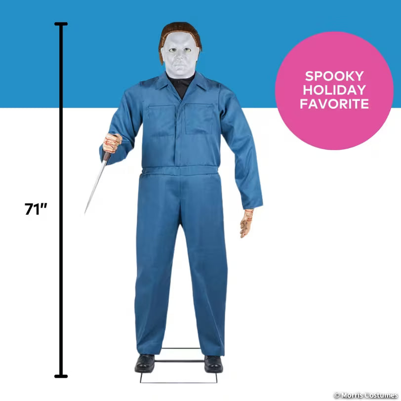 Halloween II Michael Myers animatronic with a 71-inch height illustration