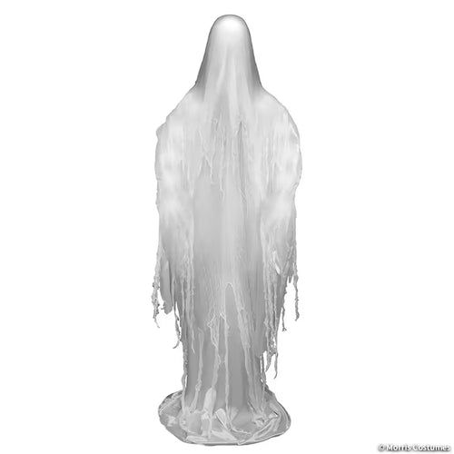 Rising Ghost Halloween animatronic in a flowing white robe