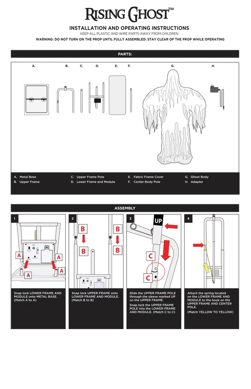 Rising Ghost parts diagram and assembly instructions