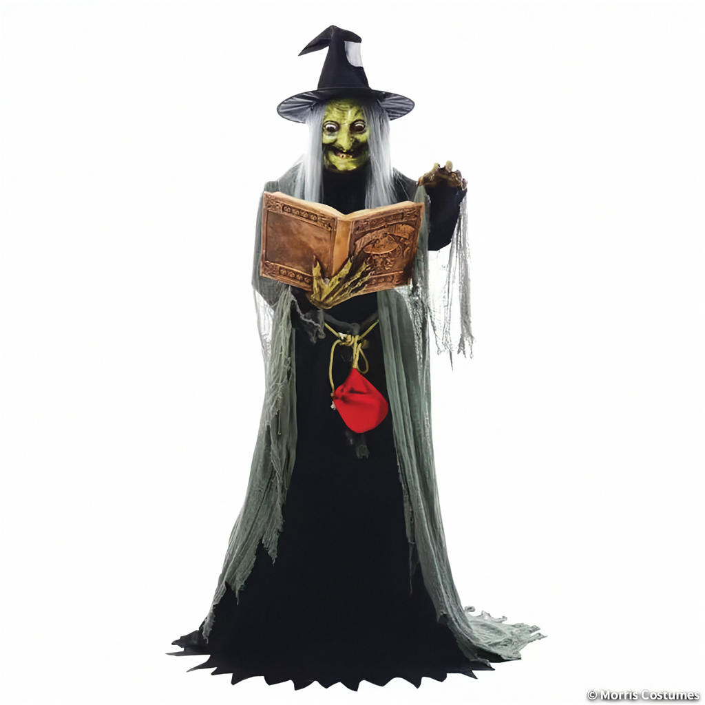 68" Spell-Speaking Witch Animatronic with LED Lights