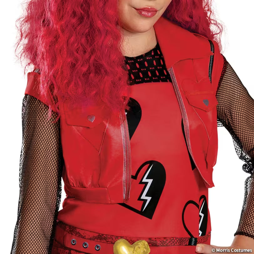 Girls Princess Red costume front view