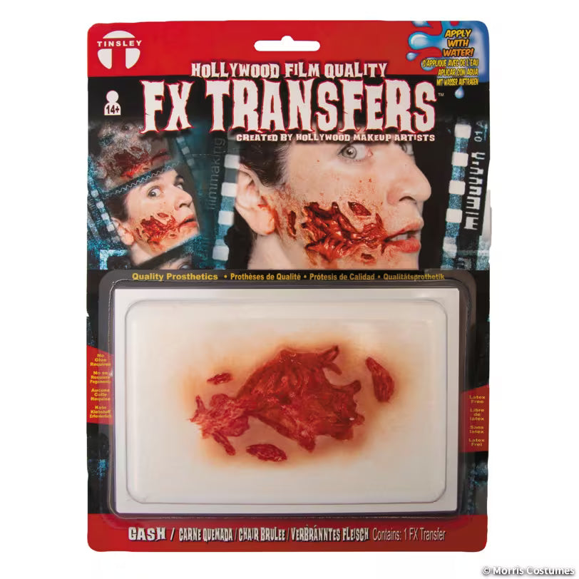 Tinsley Transfers gash 3D FX temporary tattoo