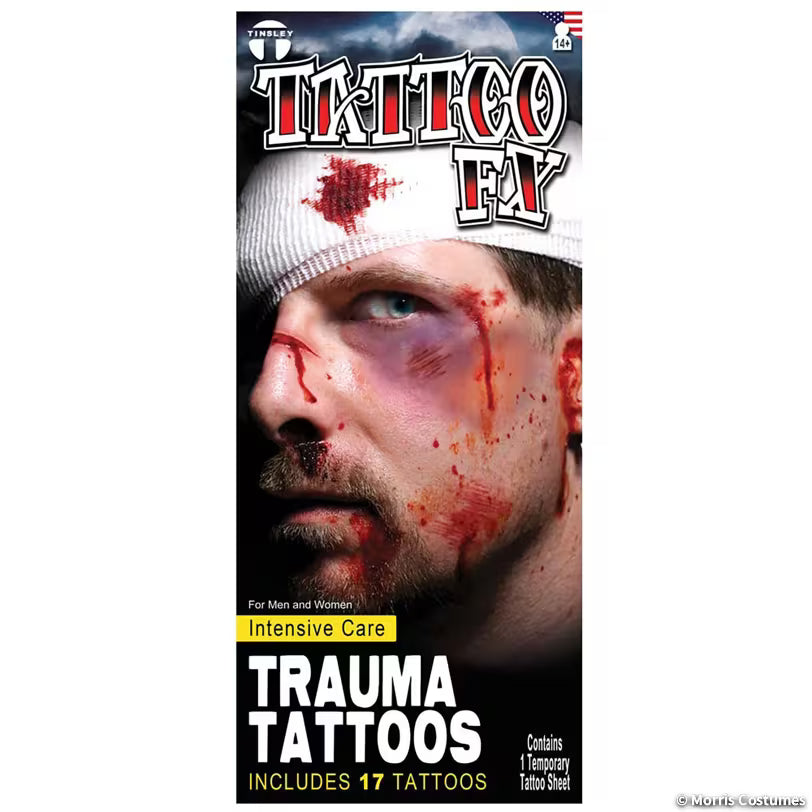 Tinsley Transfers Trauma Intensive Care temporary tattoo